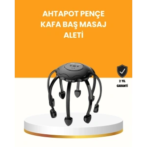 Saç Derisi Masaj Aleti 8 Bağımsız Kol 3 Modlu Derin Rahatlama