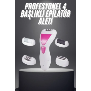 Şarjlı Epilasyon Cihazı Çok Başlıklı Ayak Bakımına Uygun Epilatör Aleti