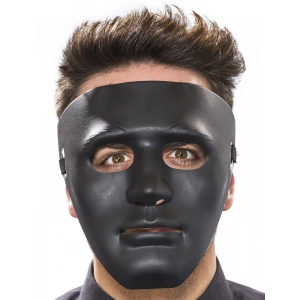 Siyah Renk Hip Hop Anonim Jabbawockeez Dans Maskesi 18x19 cm (5047)