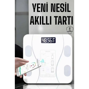 Tartı Baskül Dijital Elektronik Tartı Vücut Analiz Wifi Akıllı Yağ Ölçer