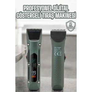 Tıraş Makinesi Dijital Göstergeli Turbo Motor Paslanmaz Çelik