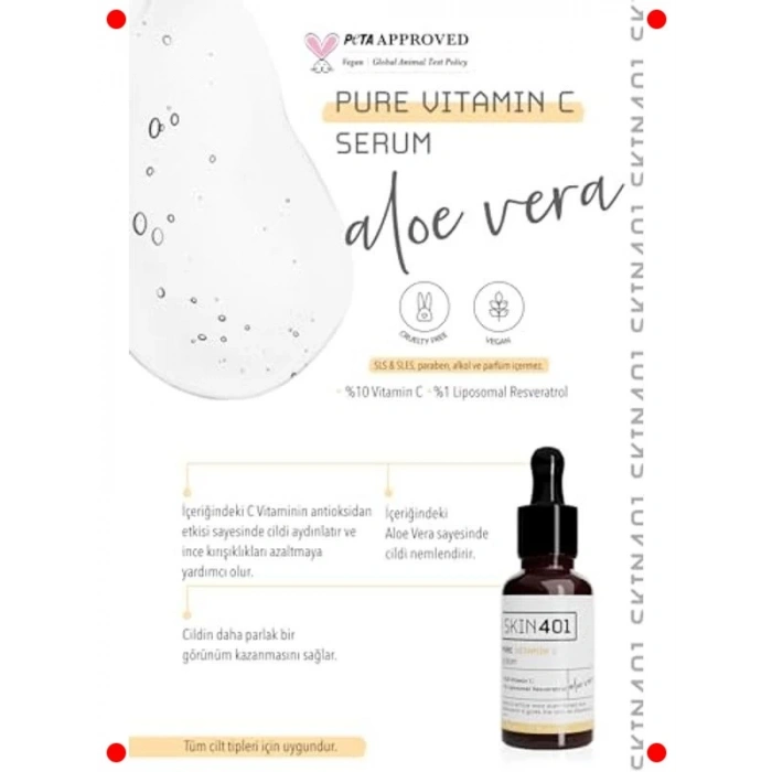 %10 C Vitamini Aydınlatıcı Renk Tonu Eşitleyici Serum