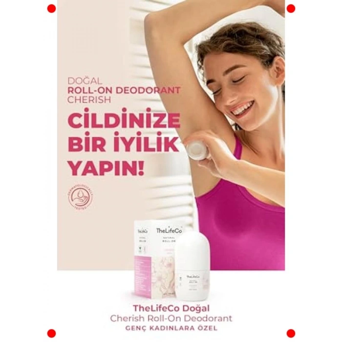 %100 Doğal Roll-On Deodorant - Genç Ciltlere Özel