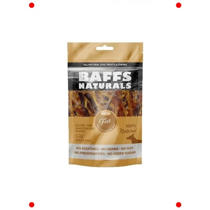 %100 Doğal Tavuk Ayak Köpek Ödülü, 100 gr