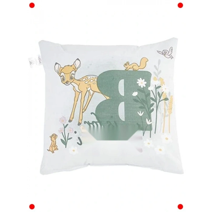 %100 Pamuk  Karakterli Kırlent Kılıfı 40x40 cm