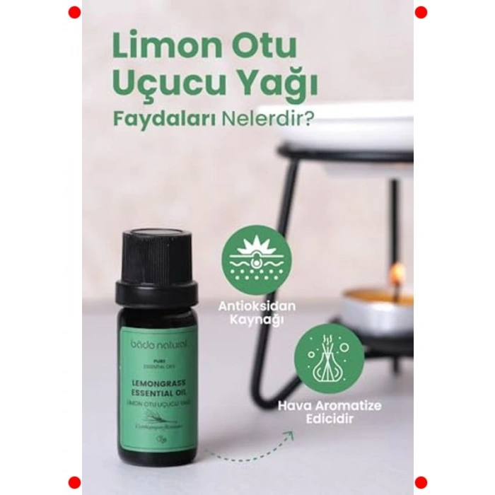 %100 Saf Limon Otu Uçucu Yağı 10 ml