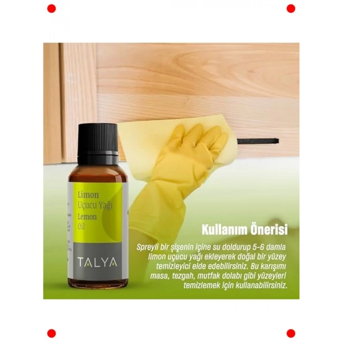 %100 Saf Limon Uçucu Yağı 10 ml - Aromaterapi & Cilt Bakımı