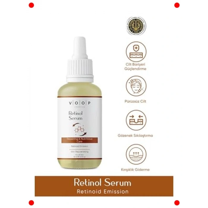 %2 Retinol Onarıcı ve Besleyici Cilt Bakım Serumu 30 ml