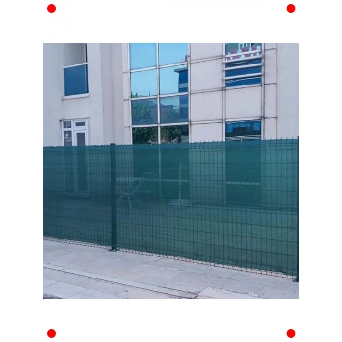 %95 Yeşil Gölgeleme ve Çit Filesi - Düz Kenar - 1x11M