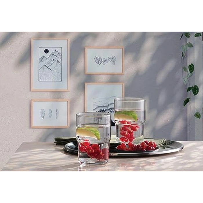 0 T 3lü Su Bardağı Seti, Pencereli Kutuda Sunum