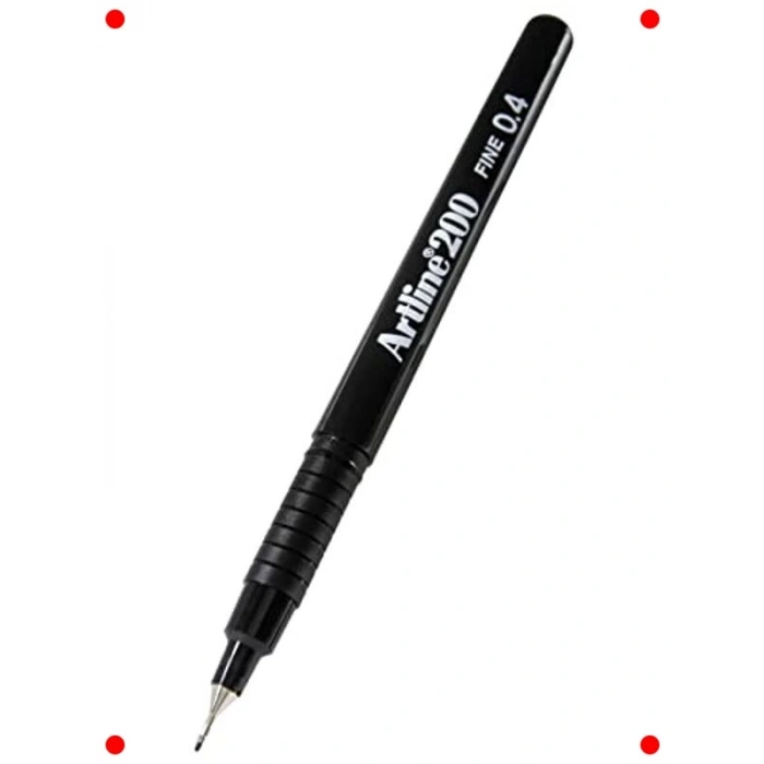 0.4 mm Siyah İnce Uçlu Kalem