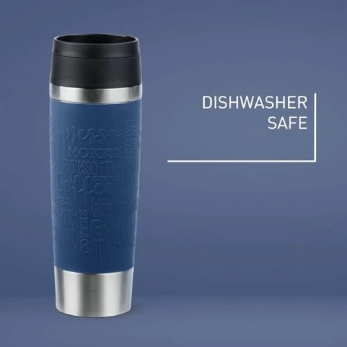 0,5 Litre Kapasiteli Mavi Termos, Seyahat ve Günlük Kullanım İçin