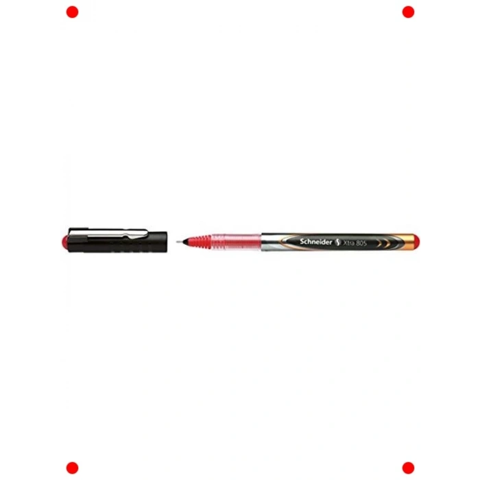 0.5 mm Kırmızı Akıcı Döner Başlı Kalem