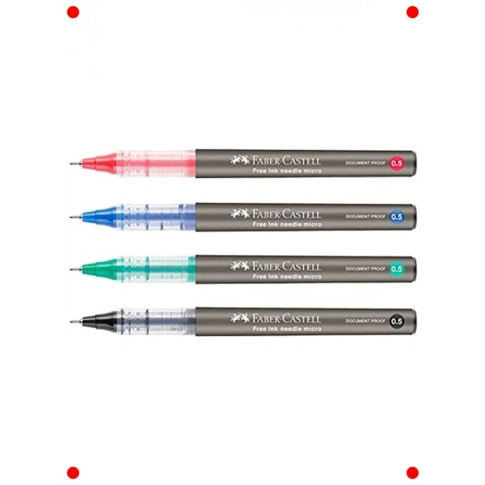 0.5 mm Kırmızı Roller Kalem - Kalıcı Mürekkep