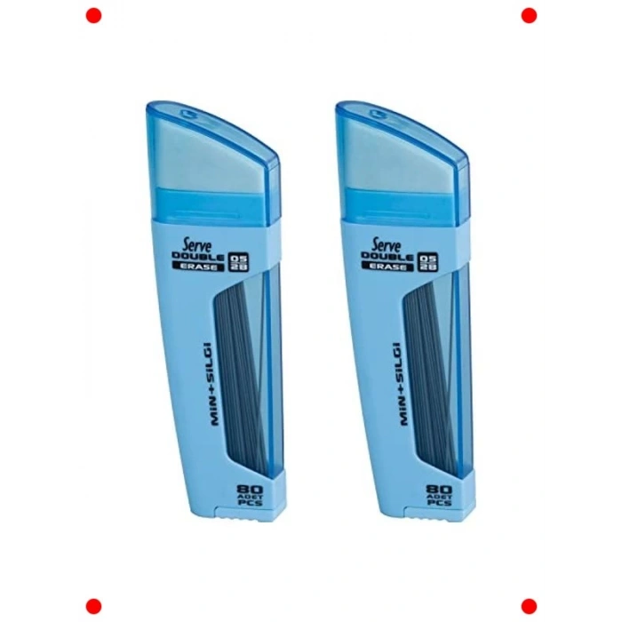 0.5mm Çift Mekanizmalı Kurşun Kalem Ucu - Gök Mavi 2li