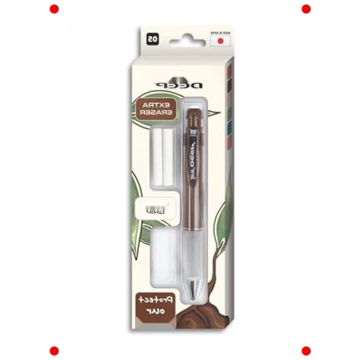 0.5mm Versatil Kalem Seti - Ergonomik Kahverengi