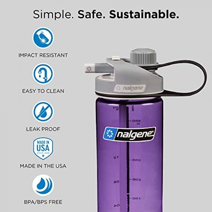 0.6 Litre Kapasiteli Kırmızı Renk Unisex İçecek Şişesi