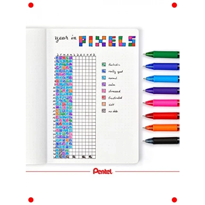 0.7 mm Pembe Likit Roller Jel Kalem