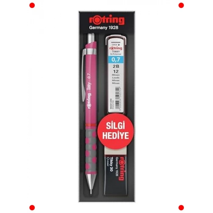 0.7 mm Versatil Kalem + Silgi Hediyeli - Pembe