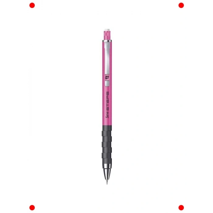 0.7mm Mekanik Uçlu Kalem - Fosforlu Pembe