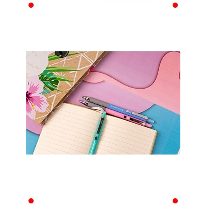 0.7mm Mekanik Uçlu Kalem - Fosforlu Pembe