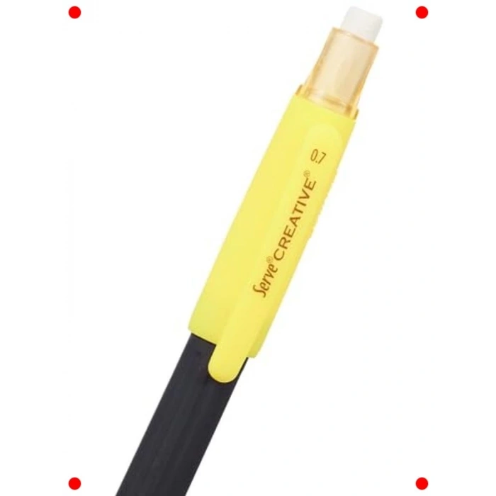 0.7mm Sarı Mekanik Kurşun Kalem Seti (2 Adet)