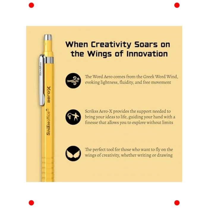 0.7mm Versatil Kalem - Parlak Sarı