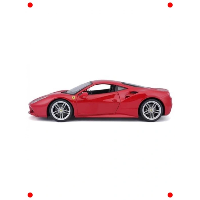 1:18 Ölçekli Kırmızı Spor Araba Modeli