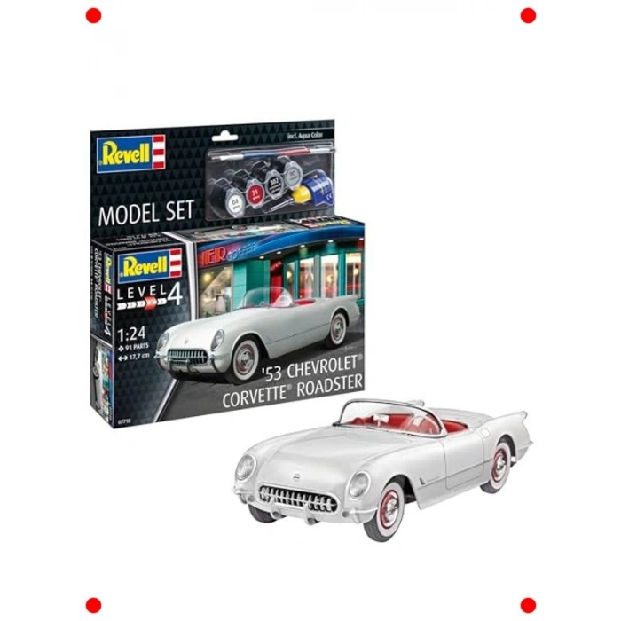 1:24 Ölçekli Klasik Spor Araba Model Kiti