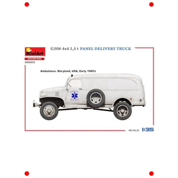 1:35 Ölçekli 4x4 Panel Teslim Kamyon Maketi