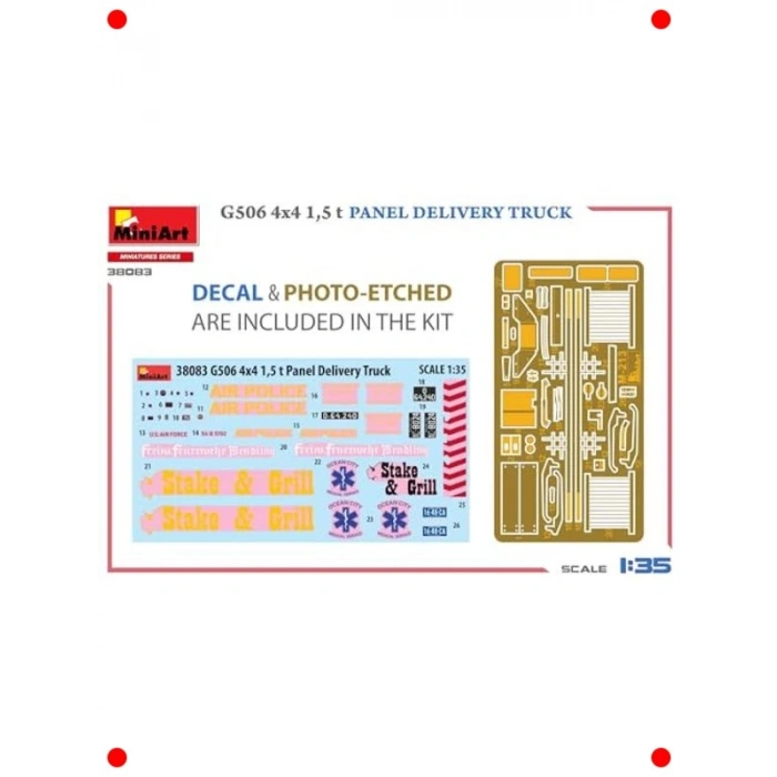 1:35 Ölçekli 4x4 Panel Teslim Kamyon Maketi