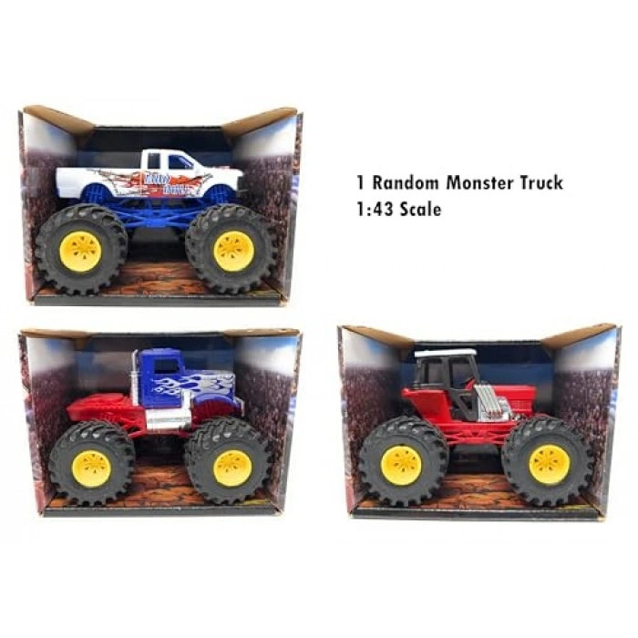 1:43 Ölçekli Mavi Monster Truck Kamyon