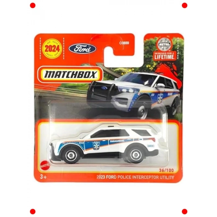 1:64 Ölçek Polis Aracı Modeli - Detaylı Tasarım