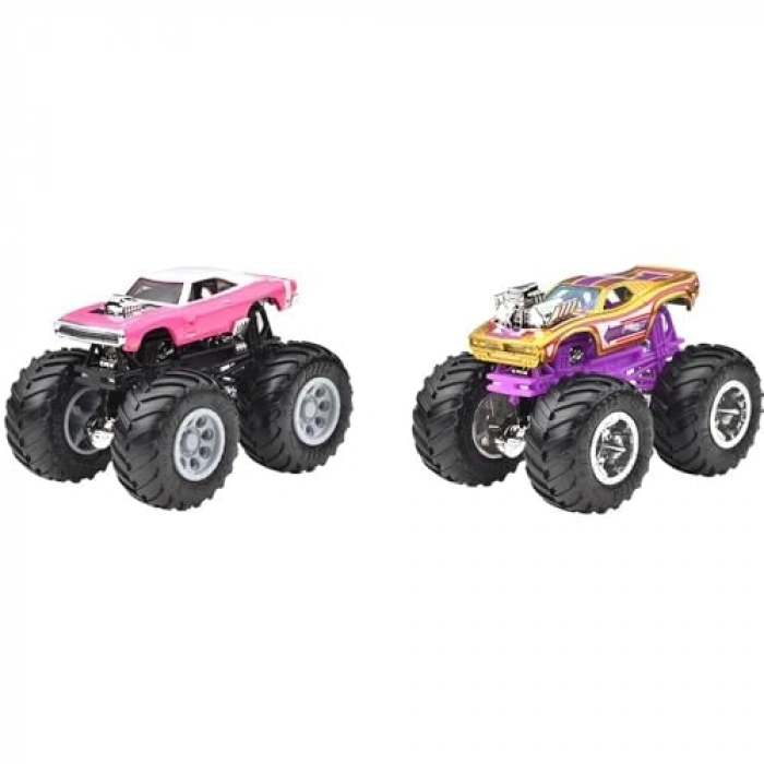 1:64 Ölçekli Güçlü İkili Araba Seti - Eğlenceli Oyun