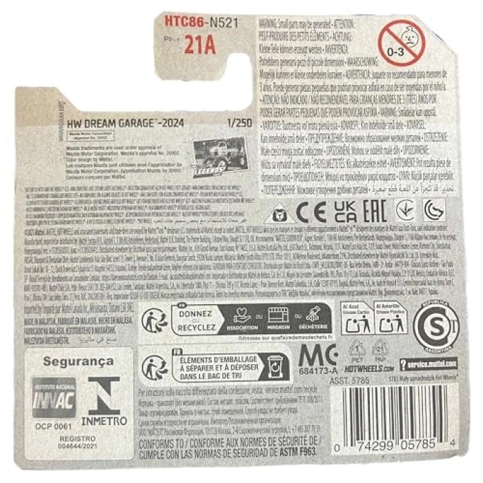 1:64 Ölçekli Mazda Autozam Model Araba