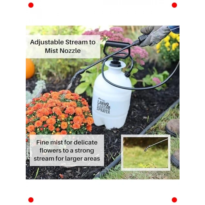 1 Galon Çim ve Bahçe Püskürtücü, Yarı Saydam