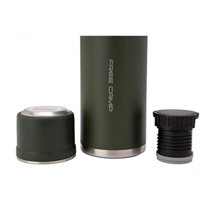 1 litre yeşil termos, pratik ve dayanıklı