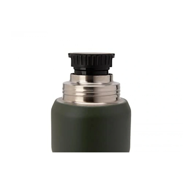 1 litre yeşil termos, pratik ve dayanıklı