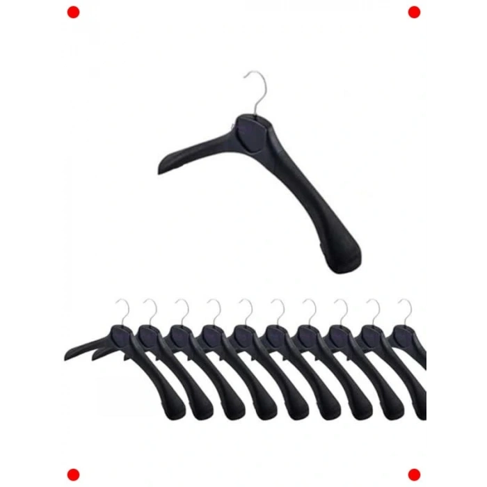 10 43 cm Kalın Dayanıklı Elbise ve Ceket Askısı