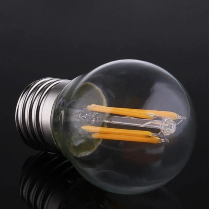 10 Adet 6 Watt LED Filament Ampul, Şeffaf Cam