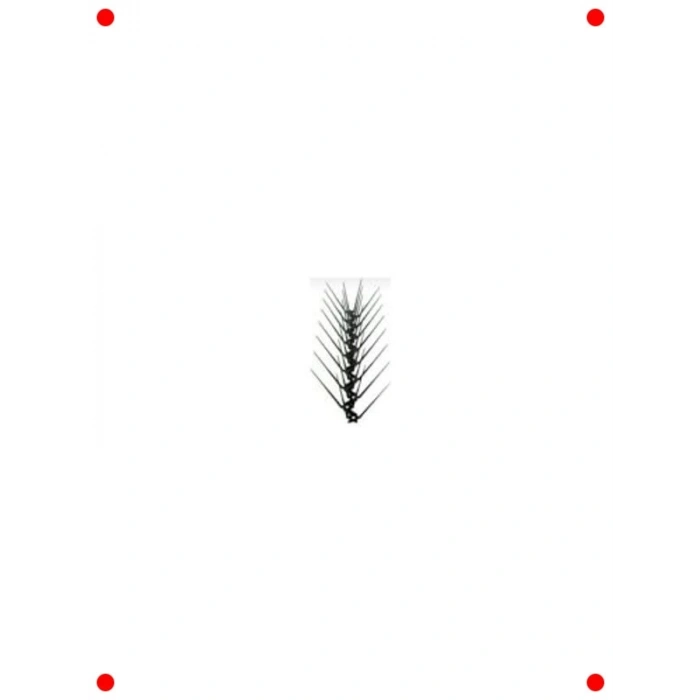 10 Adet Kuş Kovucu Dikenli Bariyer 50 cm - Siyah