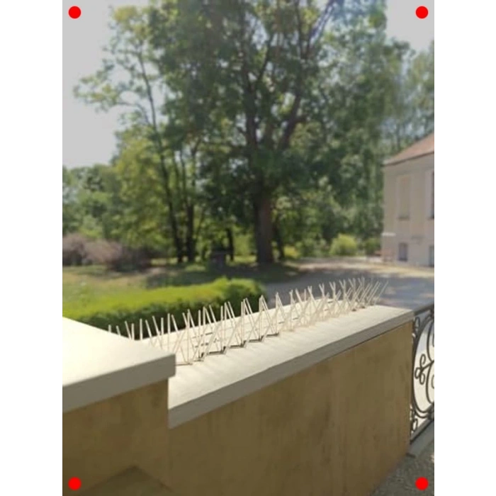 10 Adet Kuş Kovucu Dikenli Bariyer 50 cm - Siyah