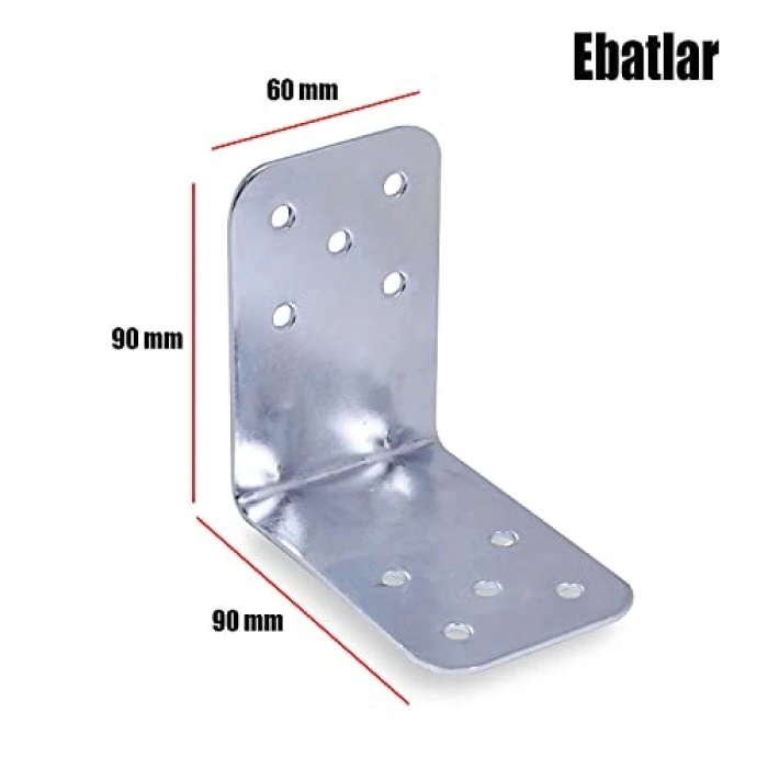 10 Adet L Şeklinde Dolap Köşe Bağlantı Sabitleme Gönye