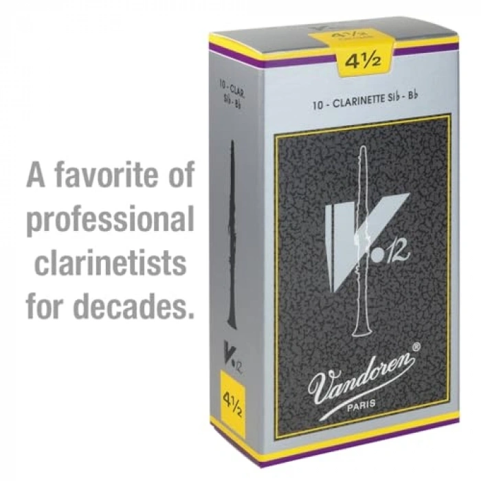 10 Adet V12 Bb Klarnet Yaprakları, Kalınlık 4,5