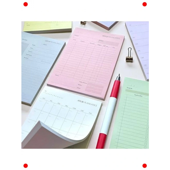 10 Çeşit Tarihsiz Günlük Masaüstü Planlayıcı