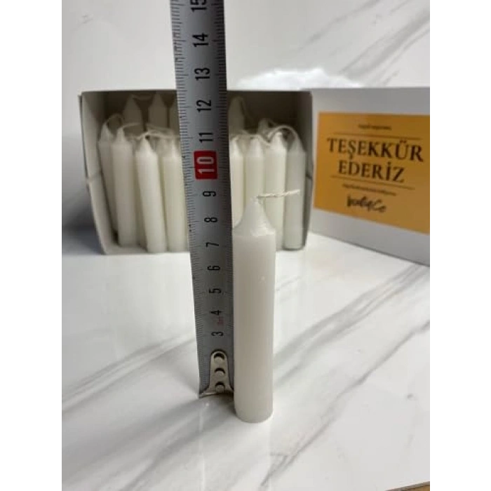 10 cm Uzunluğunda 40 Adet Mum, Bakkal Mumu Seti