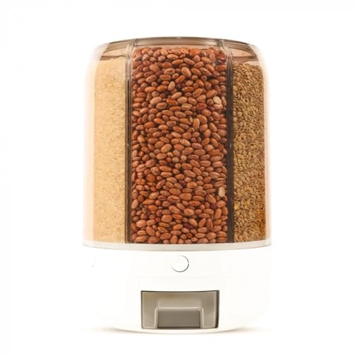 10 Kapasiteli 6 Gözlü Bakliyat Saklama Kabı