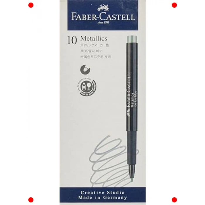 10lu Metalik İşaretleyici, Buz Mavisi