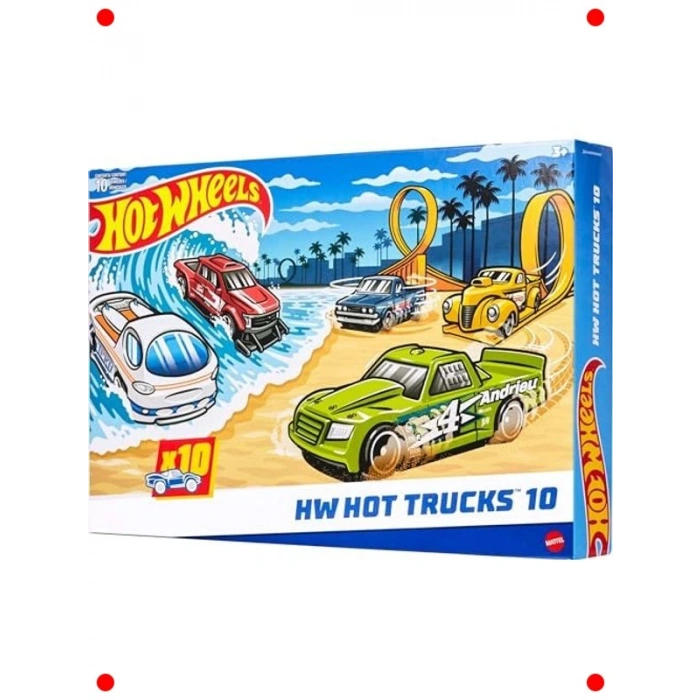 10lu Oyuncak Kamyon Seti - Modern ve Nostaljik