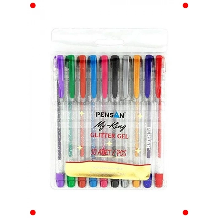 10lu Simli Jel Kalem Seti